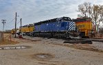 EWLX 329, 8702 and C&O 7311 lurking in the Blackwell Northern Gateway yard